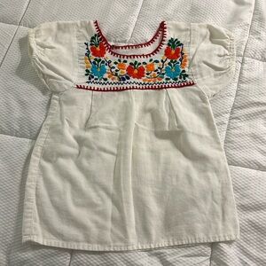 Kids girls Mexican artesanal blouse Sz 5